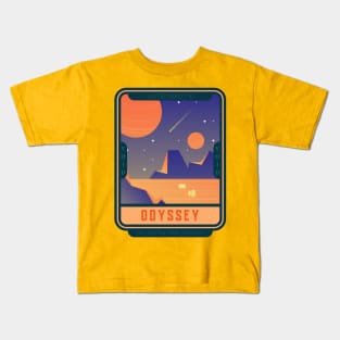 Astronaut X Odyssey Ad Astra Per Aspera Kids T-Shirt